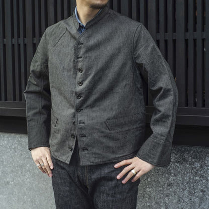 DOLMAN - COUTIL MICRO RAYURE - CHARCOAL