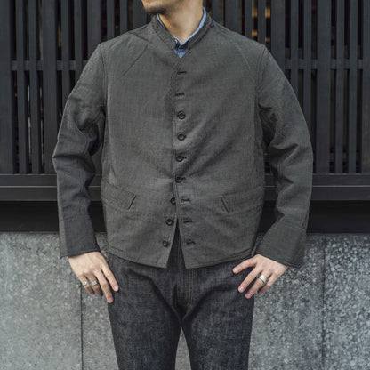 DOLMAN - COUTIL MICRO RAYURE - CHARCOAL