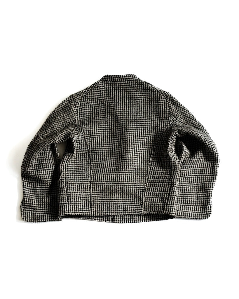 DOLMAN - HOUND'S TOOTH LINEN - BLACK × NATURAL