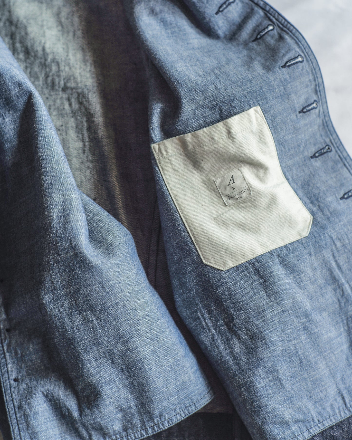 LADIE'S DOLMAN - DENIM ONE WASH - INDIGO