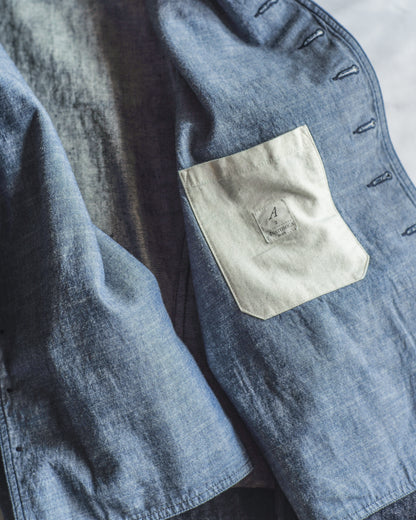 LADIE'S DOLMAN - DENIM ONE WASH - INDIGO