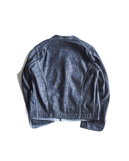 LADIE'S DOLMAN - DENIM ONE WASH - INDIGO