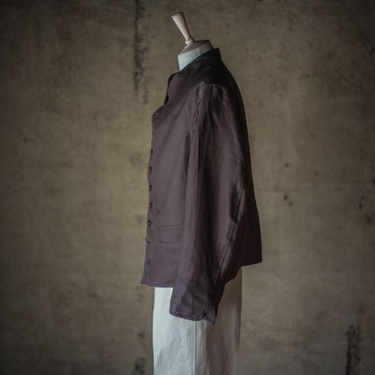 DOLMAN - LINEN TWILL - BROWN