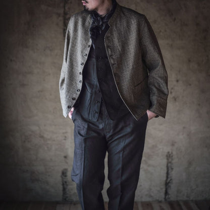 DOLMAN - LINEN STAR HOUND'S TOOTH - BEIGE