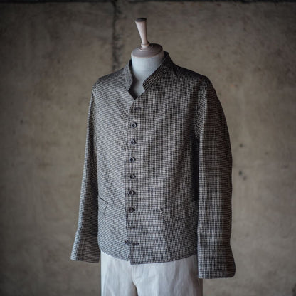 DOLMAN - LINEN STAR HOUND'S TOOTH - BEIGE