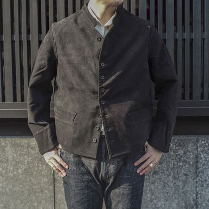 DOLMAN - ENGLISH MOLESKIN - BLACK