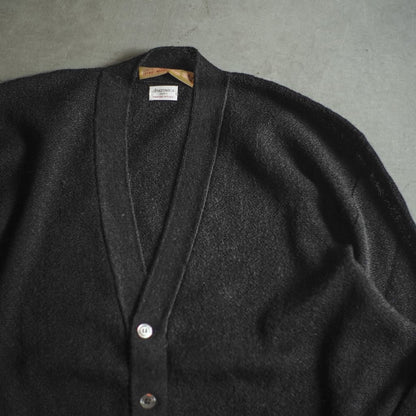 FANNI LEMMERMAYER V NECK CARDIGUN - 1PLY ALPACA - BLACK