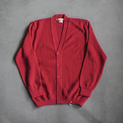 FANNI LEMMERMAYER V NECK CARDIGUN - 1PLY ALPACA - RED