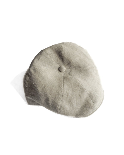 FLAT PANEL CAP - LINEN - BLACK & NATURAL