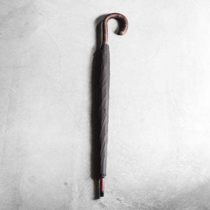 FOX UMBRELLA for ANATOMICA - CHERRY WOOD HANDLE - BLACK