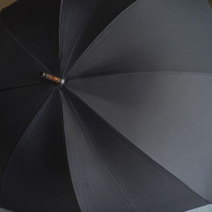 FOX UMBRELLA for ANATOMICA  - BRINDLE MAPLE HANDLE - BLACK