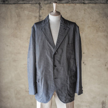 HOBEREAU - COUTIL MICRO RAYURE - CHARCOAL