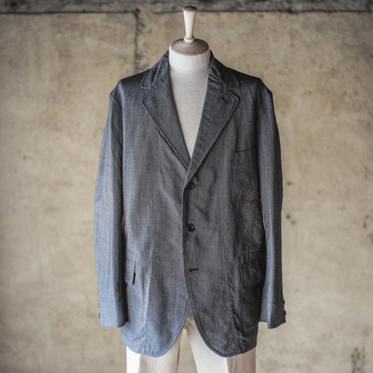 HOBEREAU - COUTIL MICRO RAYURE - CHARCOAL