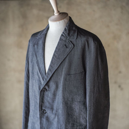 HOBEREAU - COUTIL MICRO RAYURE - CHARCOAL