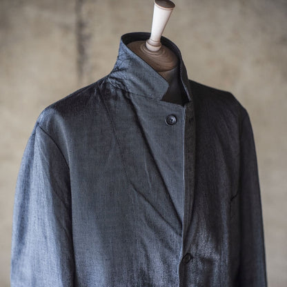 HOBEREAU - COUTIL MICRO RAYURE - CHARCOAL