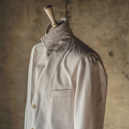 HOBEREAU - COUTIL COTTON - ECRU LILA STRIPE