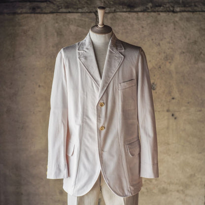 HOBEREAU - COUTIL COTTON - ECRU LILA STRIPE