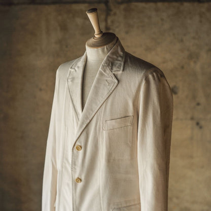 HOBEREAU - COUTIL COTTON - ECRU LILA STRIPE