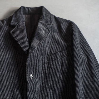 HOBEREAU - MAINE CORDUROY - BLACK × GREY