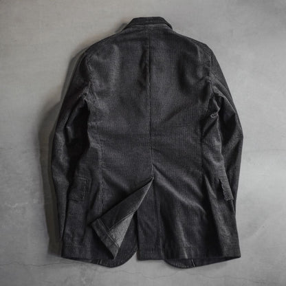 HOBEREAU - MAINE CORDUROY - BLACK × GREY