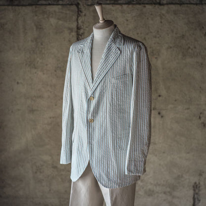 HOBEREAU - SEERSUCKER - GOLD × TURQUOISE × WHITE