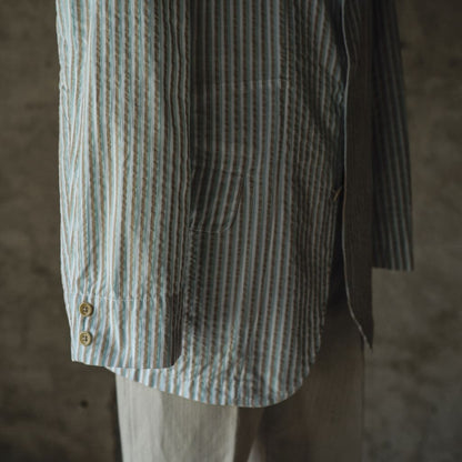 HOBEREAU - SEERSUCKER - GOLD × TURQUOISE × WHITE