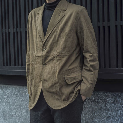 HOBEREAU - SEERSUCKER - KHAKI