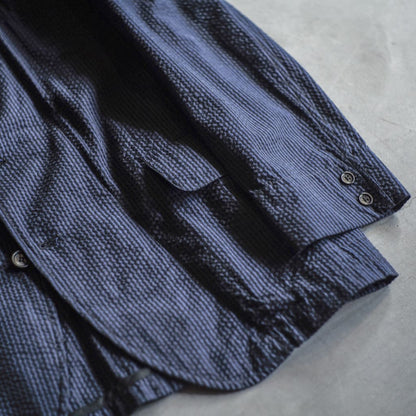 HOBEREAU - SEERSUCKER - BLUE × BLACK