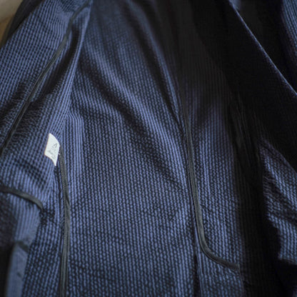 HOBEREAU - SEERSUCKER - BLUE × BLACK