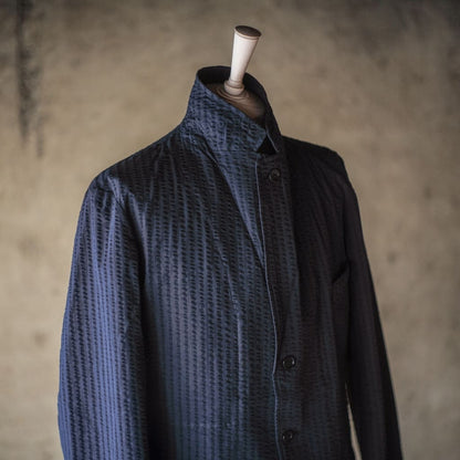 HOBEREAU - WIDE SEERSUCKER - DOUBLE NAVY