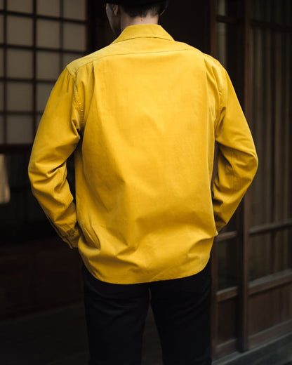 JIMMY SHIRT - 21 WALE COTTON CORDUROY - MUSTARD