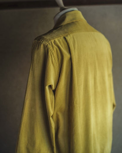 JIMMY SHIRT - 21 WALE COTTON CORDUROY - MUSTARD