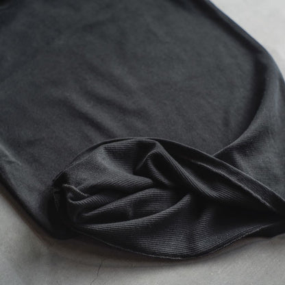 MOCK NECK TEE SLEEVELESS - GROSGRAIN - WHITE & BLACK