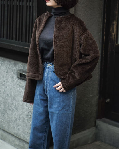 PACO JACKET - WOOL × ALPACA - BROWN