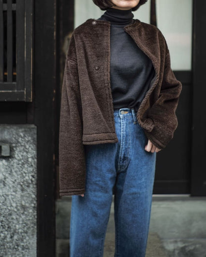 PACO JACKET - WOOL × ALPACA - BROWN