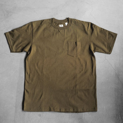 MADE IN USA POCKET TEE - USA COTTON - GREEN & OLIVE