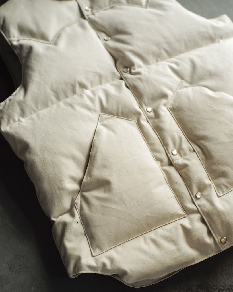 Rocky Mountain Featherbed Co. for ANATOMICA- CHRISTY VEST - NATURAL