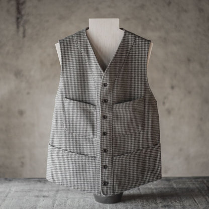 SAGAN - ALSPORT TWEED - BROWN HOUND'S TOOTH