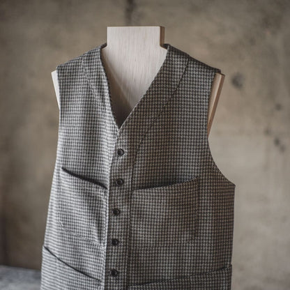 SAGAN - ALSPORT TWEED - BROWN HOUND'S TOOTH