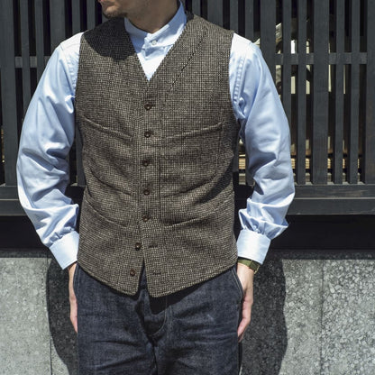 SAGAN - ORGANIC TWEED BARLEYCORN - BROWN