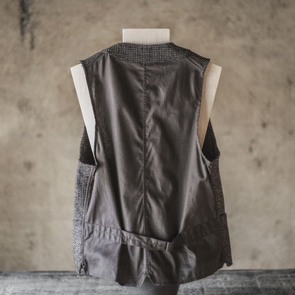 SAGAN - ORGANIC TWEED BARLEYCORN - BROWN