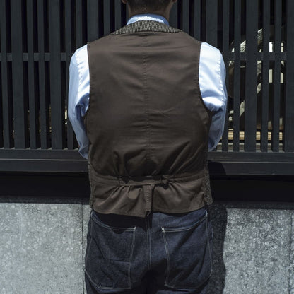 SAGAN - ORGANIC TWEED BARLEYCORN - BROWN