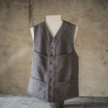 SAGAN - ORGANIC TWEED BARLEYCORN - BROWN