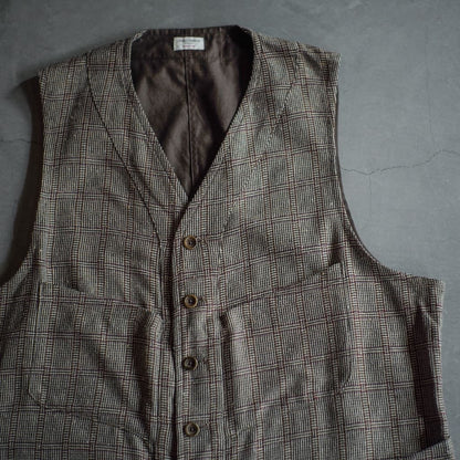 SAGAN - SILK COTTON - BROWN CHECK