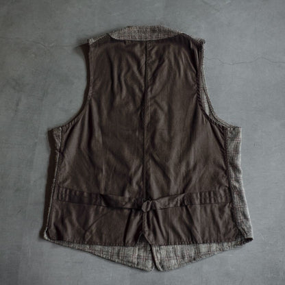 SAGAN - SILK COTTON - BROWN CHECK