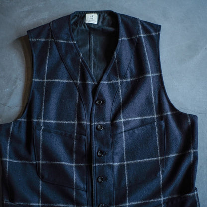 SAGAN - FOX FLANNEL - NAVY WINDOW CHECK