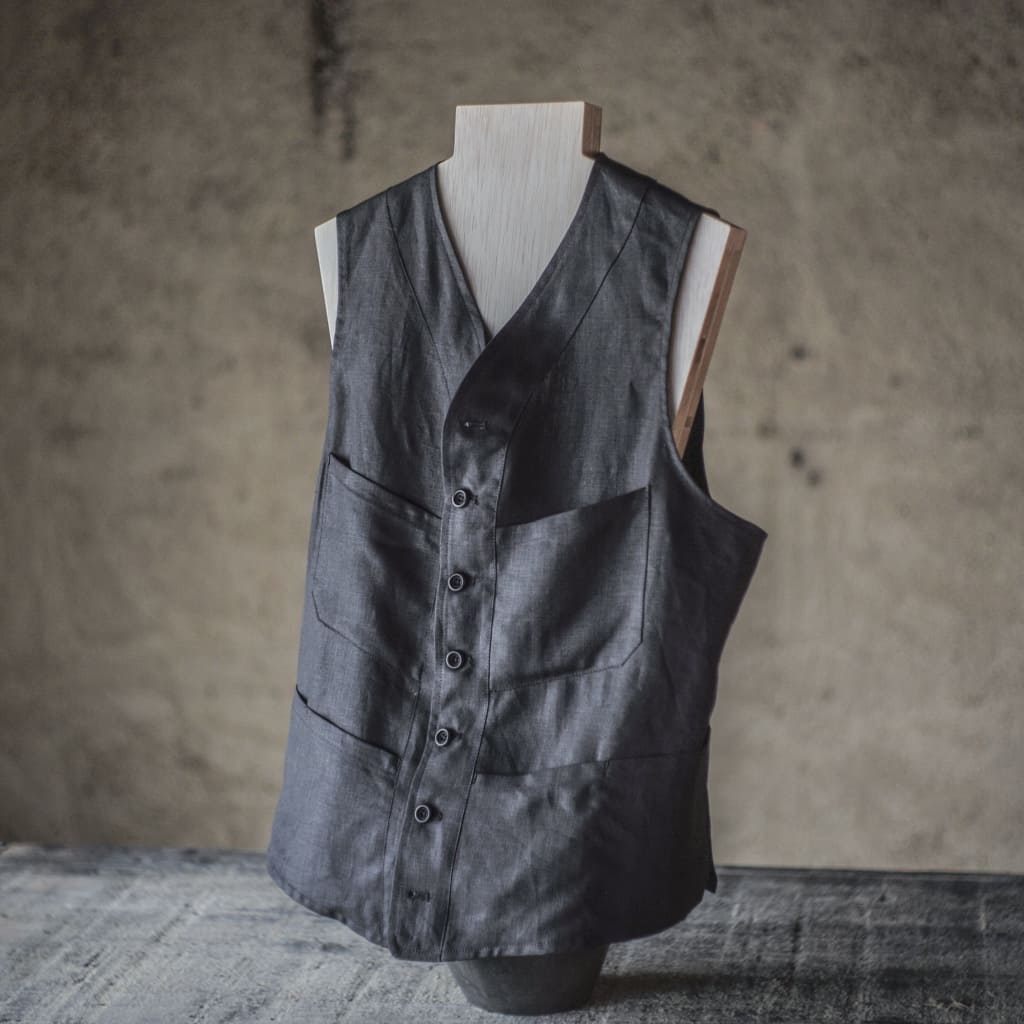 【アナトミカ】SAGAN /M /サガンベスト/チェック/ヘリンボーン サガン伯爵のベスト | ANATOMICA SAPPORO アナトミカ札幌