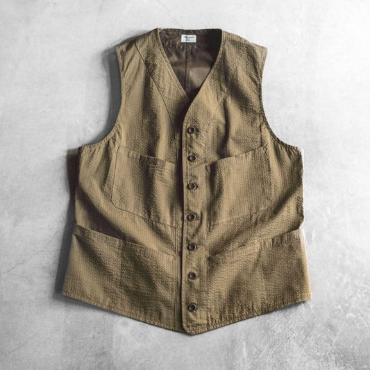 SAGAN - SEERSUCKER - KHAKI