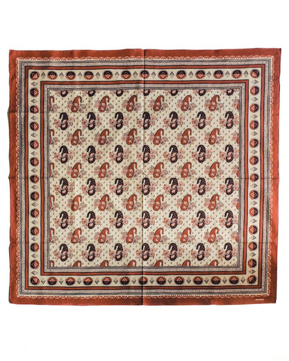 PAISLEY SCARF - COTTON - RED