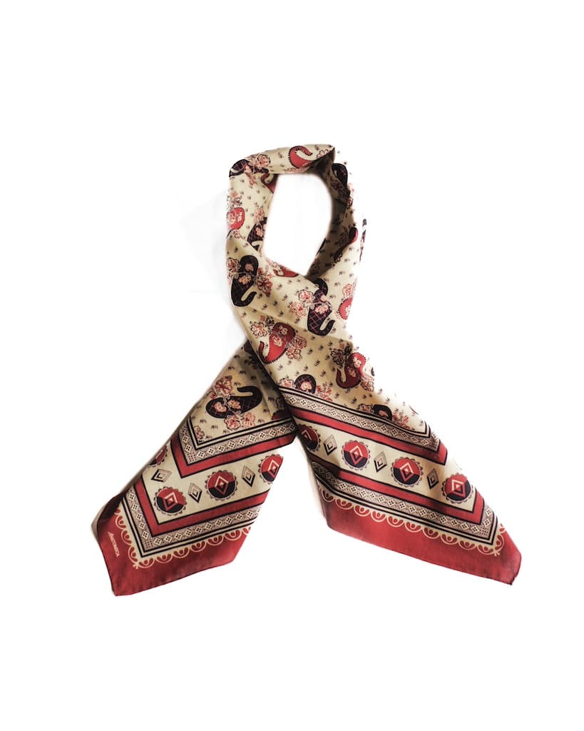 PAISLEY SCARF - COTTON - RED